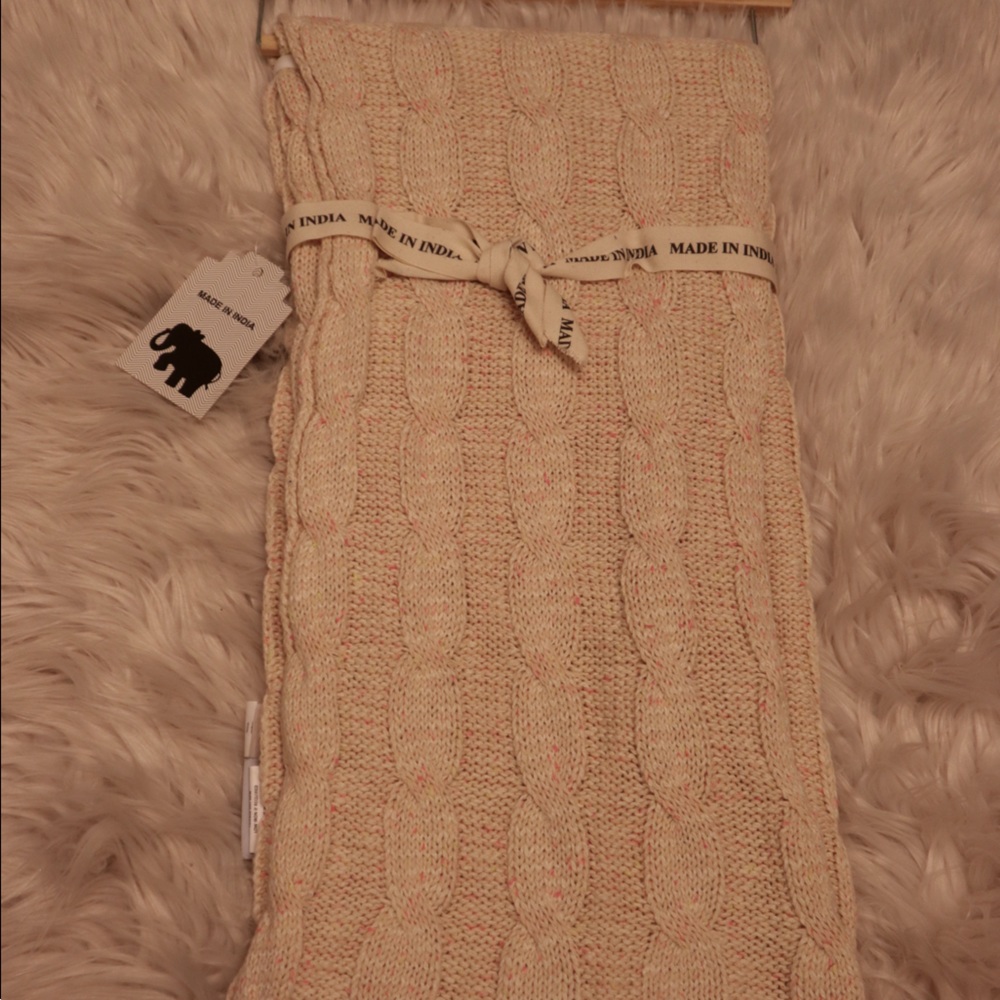 Made in India knit blanket
